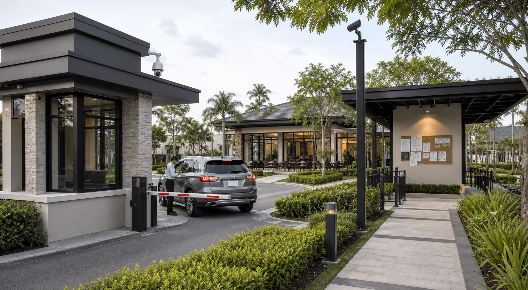 Village clubhouse and shared community amenity area